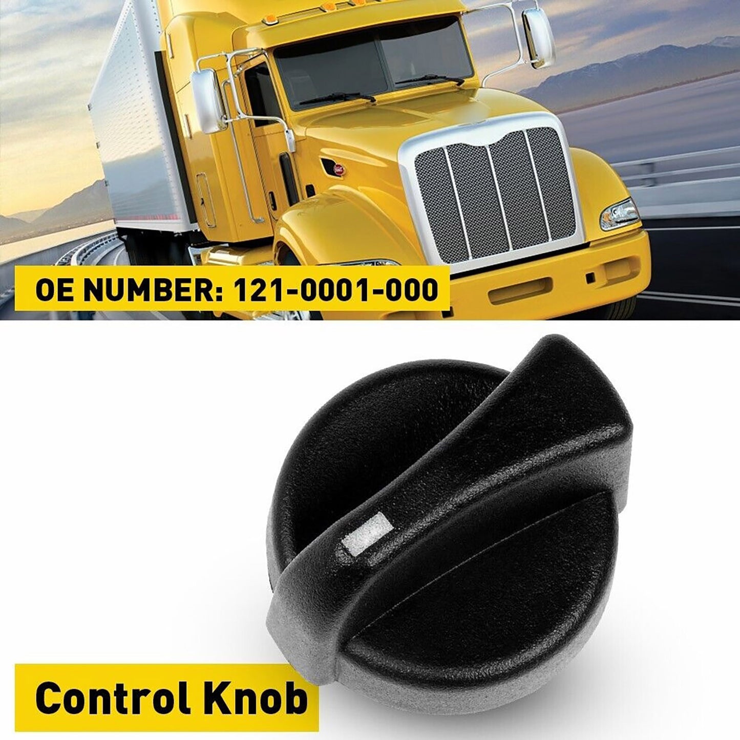 3 AC Heater Control Knobs Replacement Parts for Peterbilt Models 1987-2011