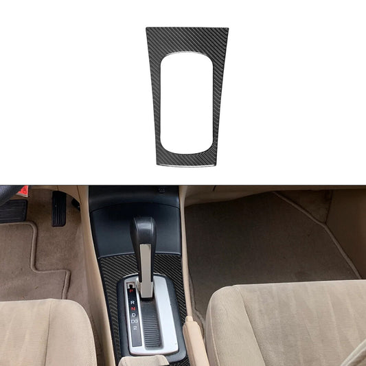Carbon Fiber Interior Automatic Gear Shiift Cover Trim for Honda for Civic 2003-2005