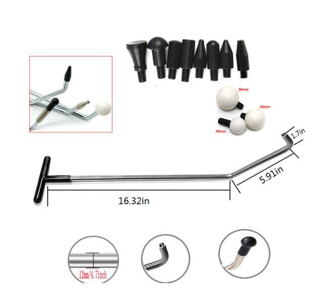 Dent Removal Tools Crowbar Push Rods Hooks Paintless Dent Repair Tool Auto Hand v