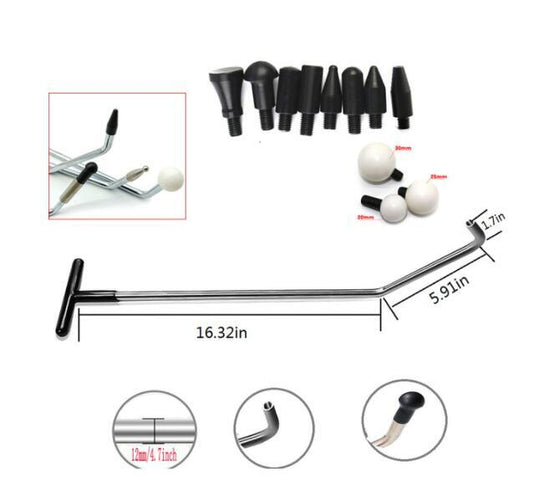 Dent Removal Tools Crowbar Push Rods Hooks Paintless Dent Repair Tool Auto Hand v