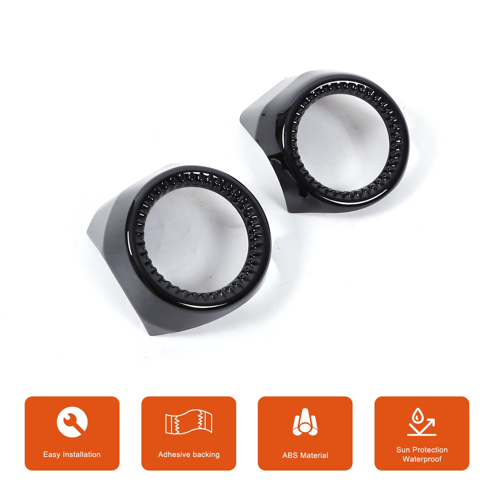 Gloss black side air vent frames suitable for 2024 and 2025 Prado for Land Cruiser LC250 n