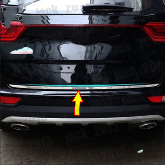 for Kia Sportage 2015-2018 Steel Chrome Rear Tailgate Door Trunk Lid Cover Trim