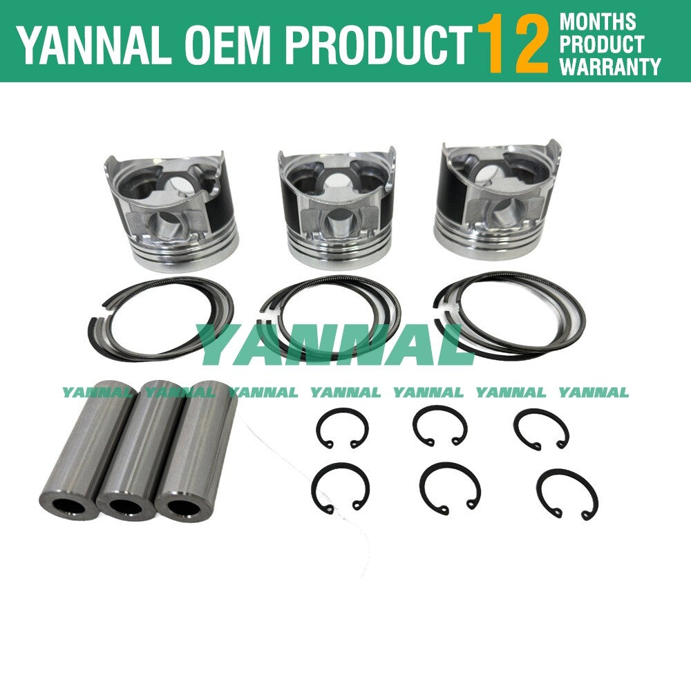 3TNV80 Overhaul Kit for Engines - Piston Rings, Gaskets, Bearings, Valve Rails