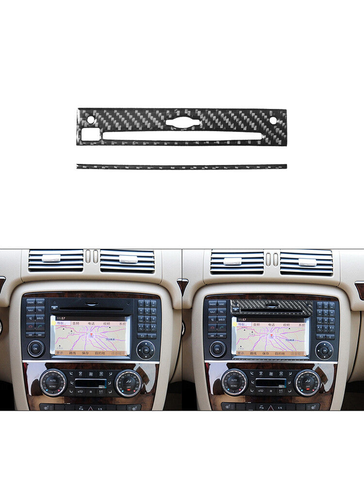 Carbon fiber style front reading light panel cover decoration suitable for 21-22 for F150- v