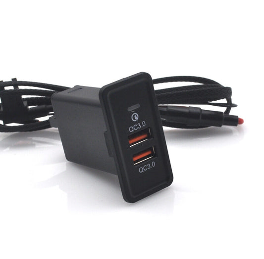 USB dual Ports Socket for VW for Golf 7 Mk7 Transporter T6 Factory Dual Retention