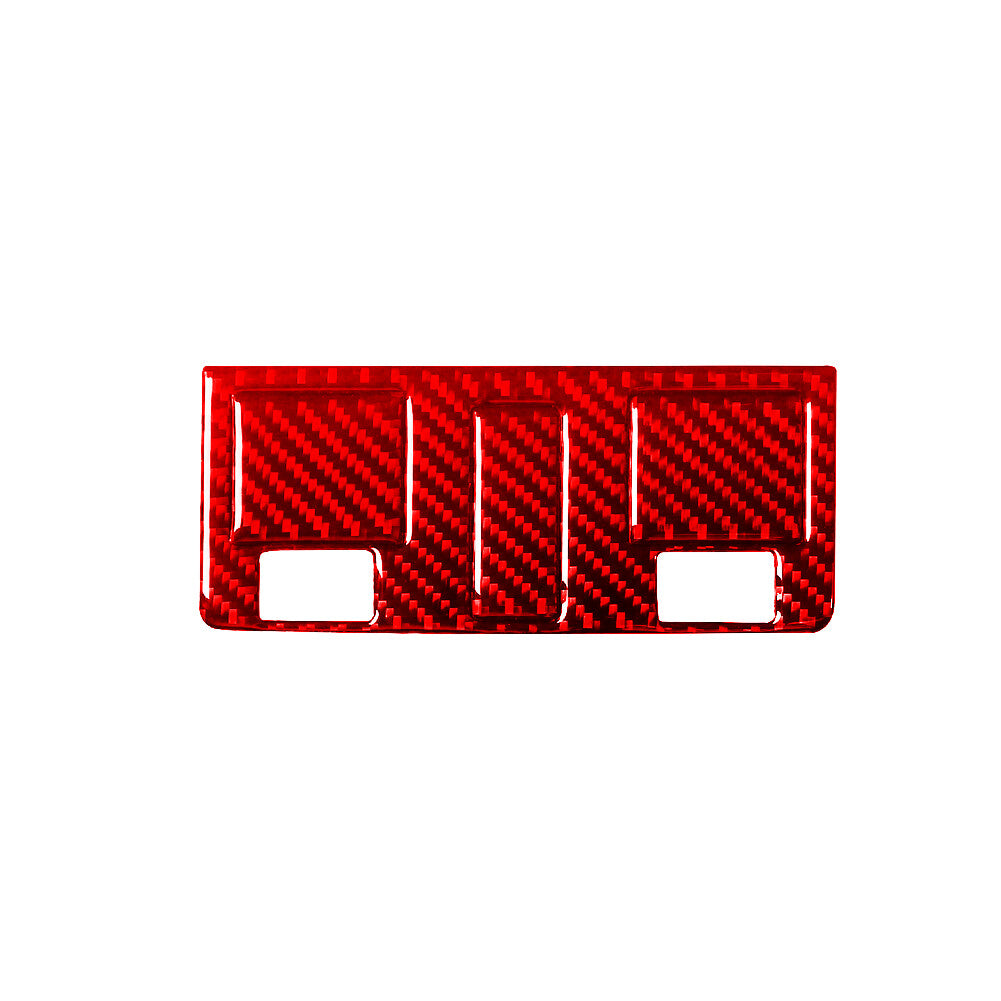 Red Carbon Fiber Interior Overhead Console Cover Trim for Lexus RX300 1998-2003 v