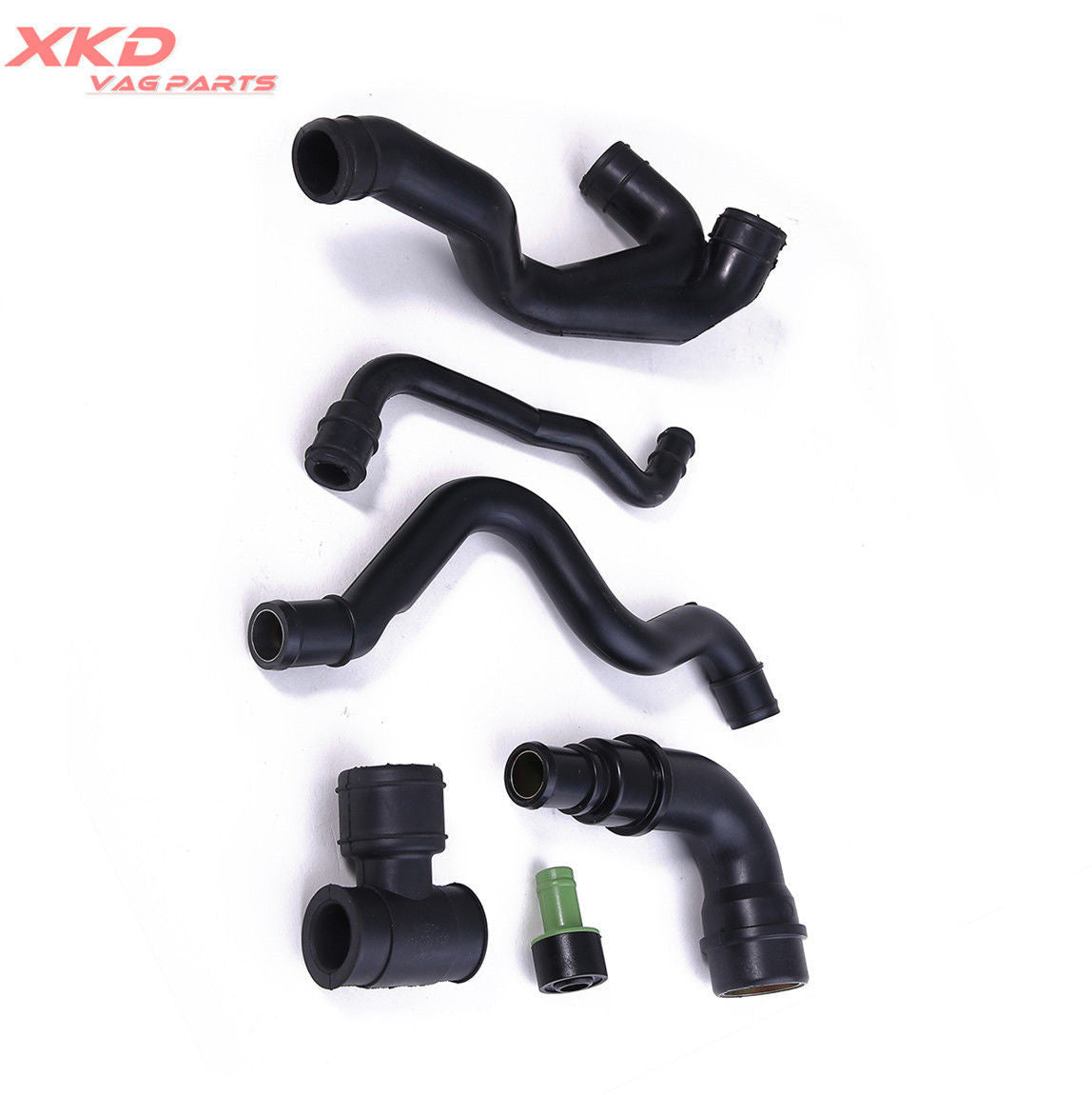Fit for VW for Jetta for Golf for Bora 4 GTI 99-03 1.8T AWW AWP Crankcase Vent Hose Kit - 6 Pieces