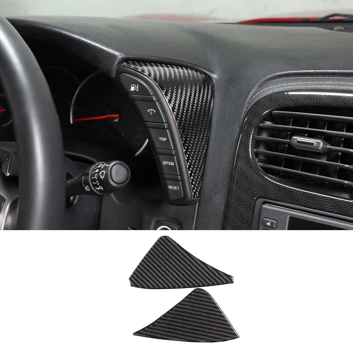 for Tacoma 2016-2020 Carbon Fiber ABS Interior Door Handle Bowl Trim- v