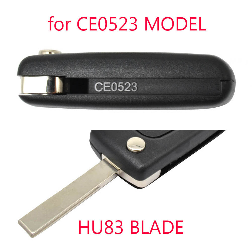 for Peugeot 807 1007 for Citroen C8 car remote key shell case replacement DE Q