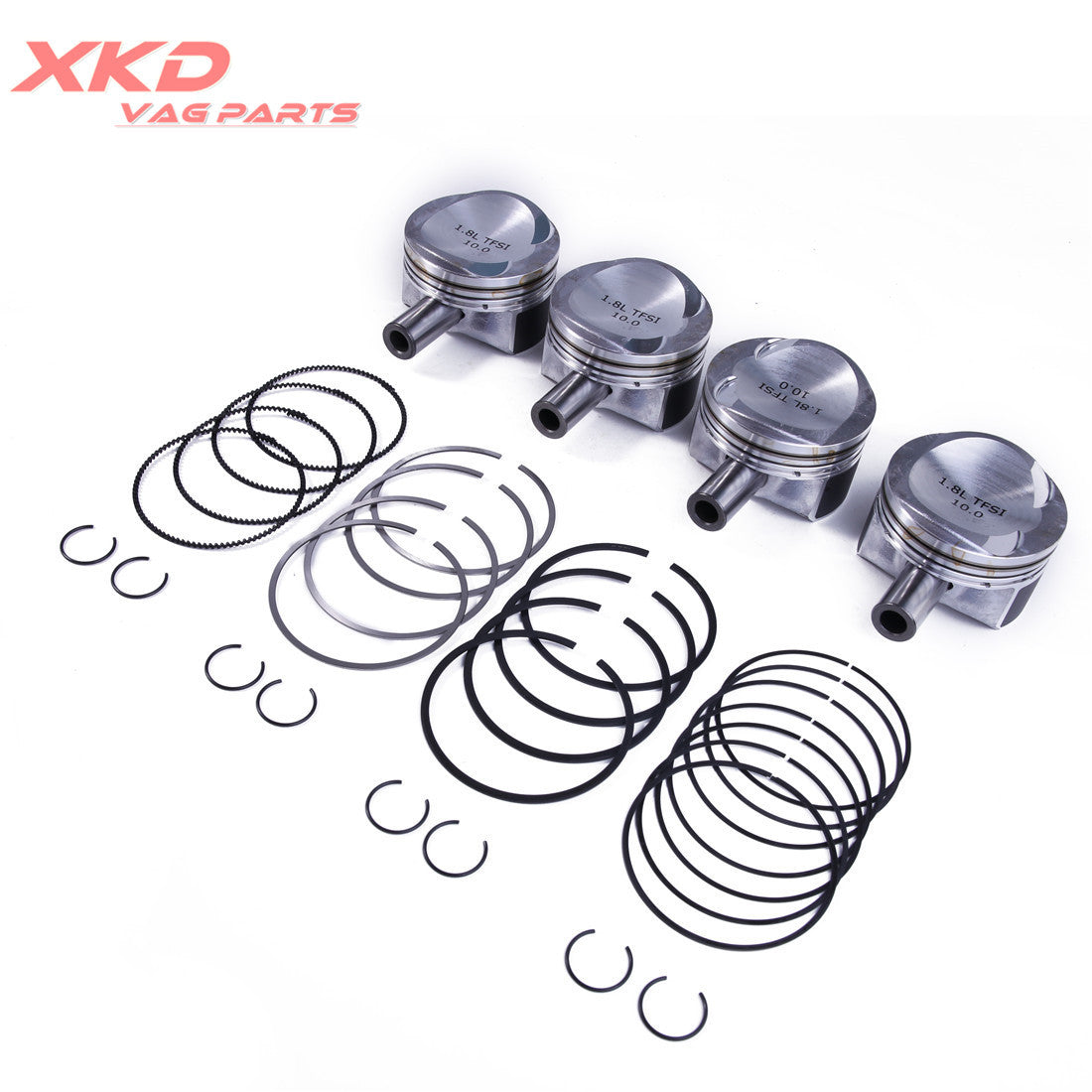 1.8T EA888 Piston Assembly with Upgraded Wave Scraper Ring for Volkswagen for Passat CC
