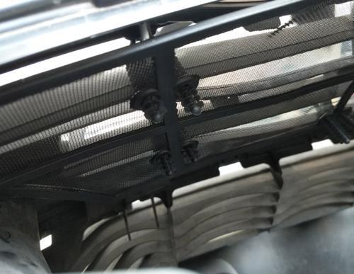 Black Steel Front Grille Center Mesh Anti-Insect Net for Toyota Fortuner 2016-21