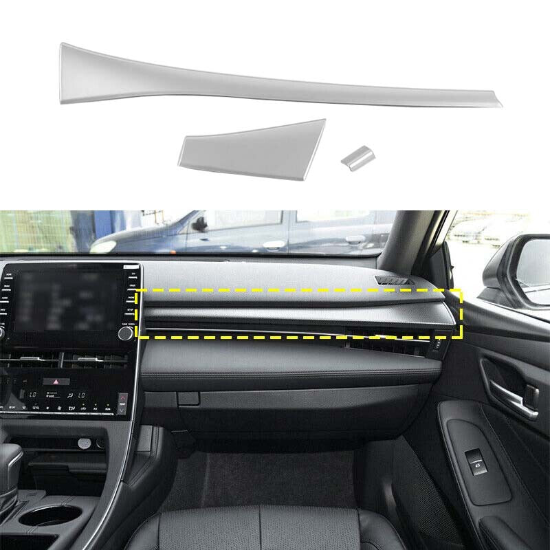 Trim Silver Central Console Dashboard Strip Fit for Toyota for Avalon 2019-2022 ABS