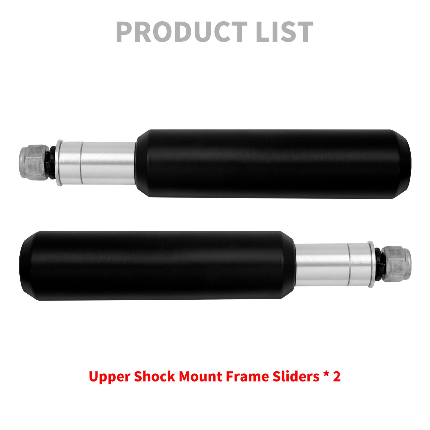 6 Upper Shock Mount Frame Sliders for Harley Sportster 883 1200 48 72 2004-2022