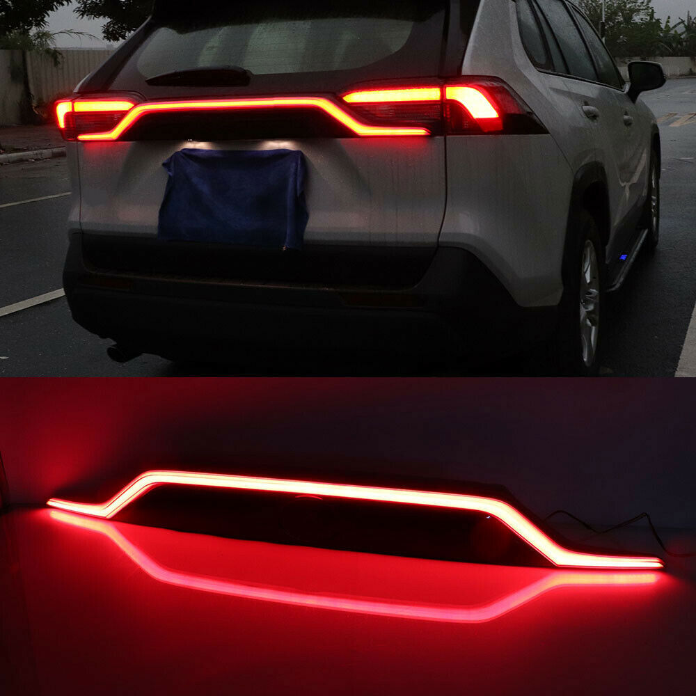 LED Rear Bumper Brake Tail Light Dynamic Turn Signal for Toyota RAV4 2019-2023