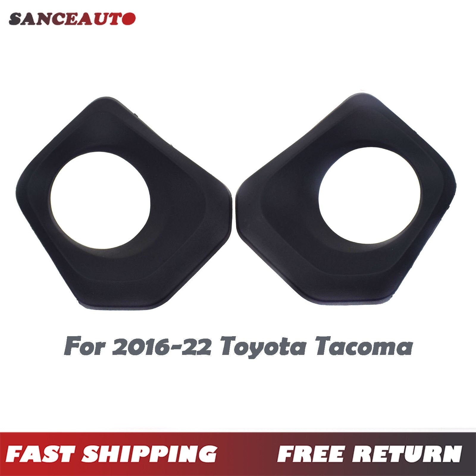 Left and right fog light trim bezels are suitable for 2016-22 Tacoma 5212704020, 5212804020- n
