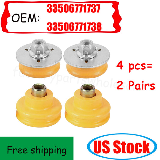 4pcs Rear Shock Mounts Set Lower+Upper for E90 325xi 135i 328i 1 3 US n