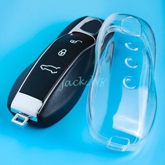 Transparent Clear Car Key Fob Cover Case For Macan for Cayenne Accessories n