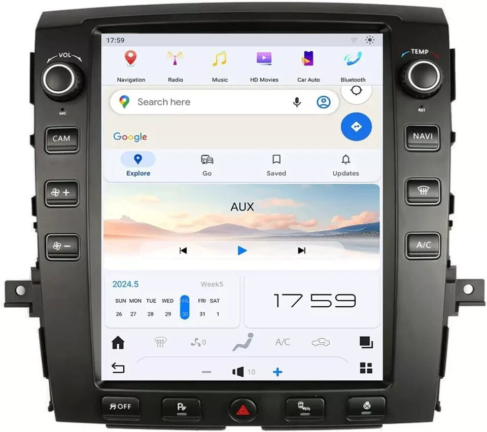 Android 13 for Tesla Vertical Screen Car-Play GPS Radio for Nissan Titan 2016-2020