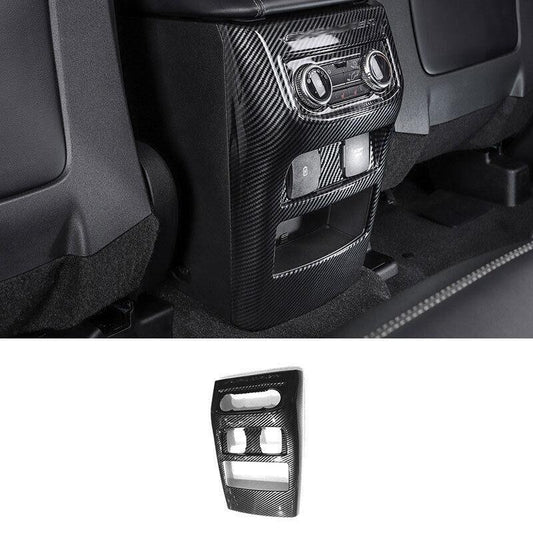 Rear Air Outlet Vent Panel Cover Trim for Ford Explorer 2020-2022 Carbon Fiber