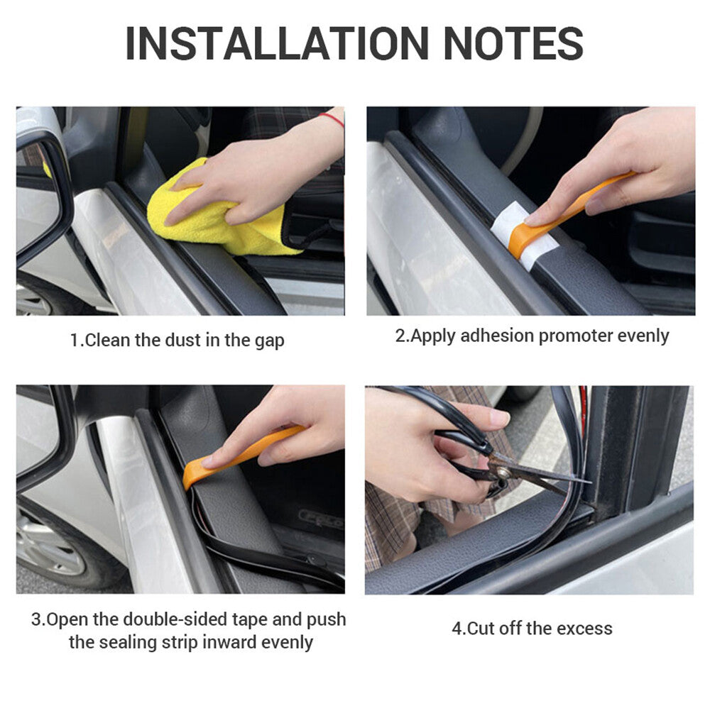 13-foot molded sealing strip for Mazda V-shaped car side window door trim edge - n