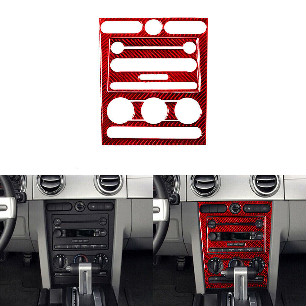 Red Central CD-Player Trim Cover For 1 Convertible E82/E88 2008-2013 v