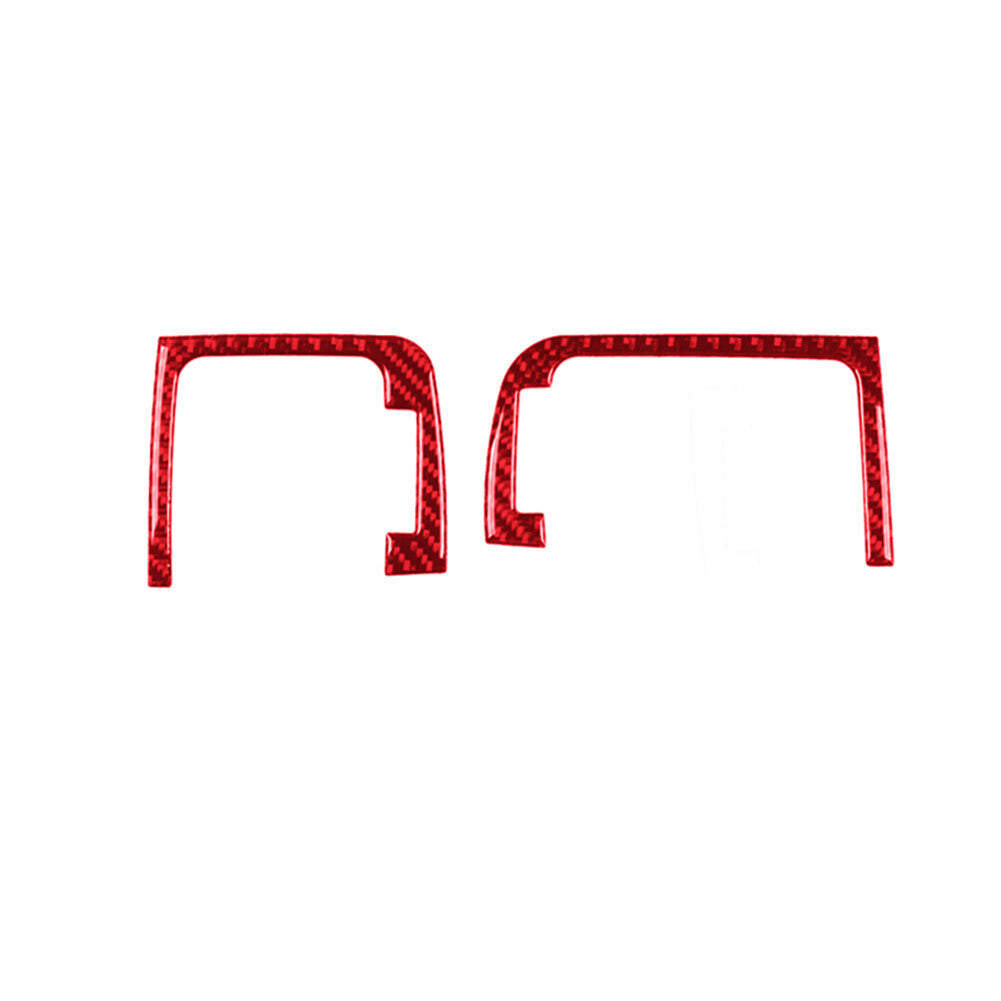 Carbon Interior Front Door Window Switch Lift Panel Trim Cover for v