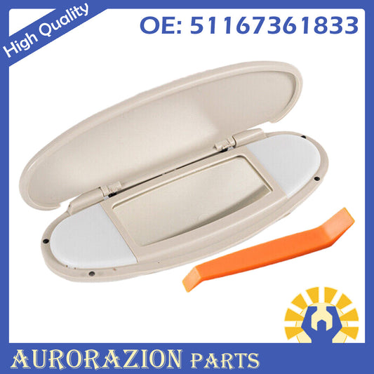 Sun Visor Vanity mirror covers for Mini Cooper R55 R58 R60, 07-14, Beige, new. n