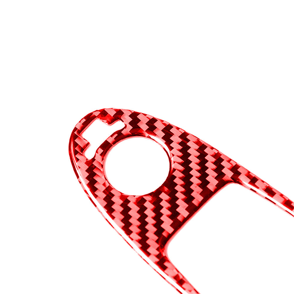 4-Piece Red Carbon Fiber Window Switch Panel Trim for Infiniti Q50 Q60 14-19