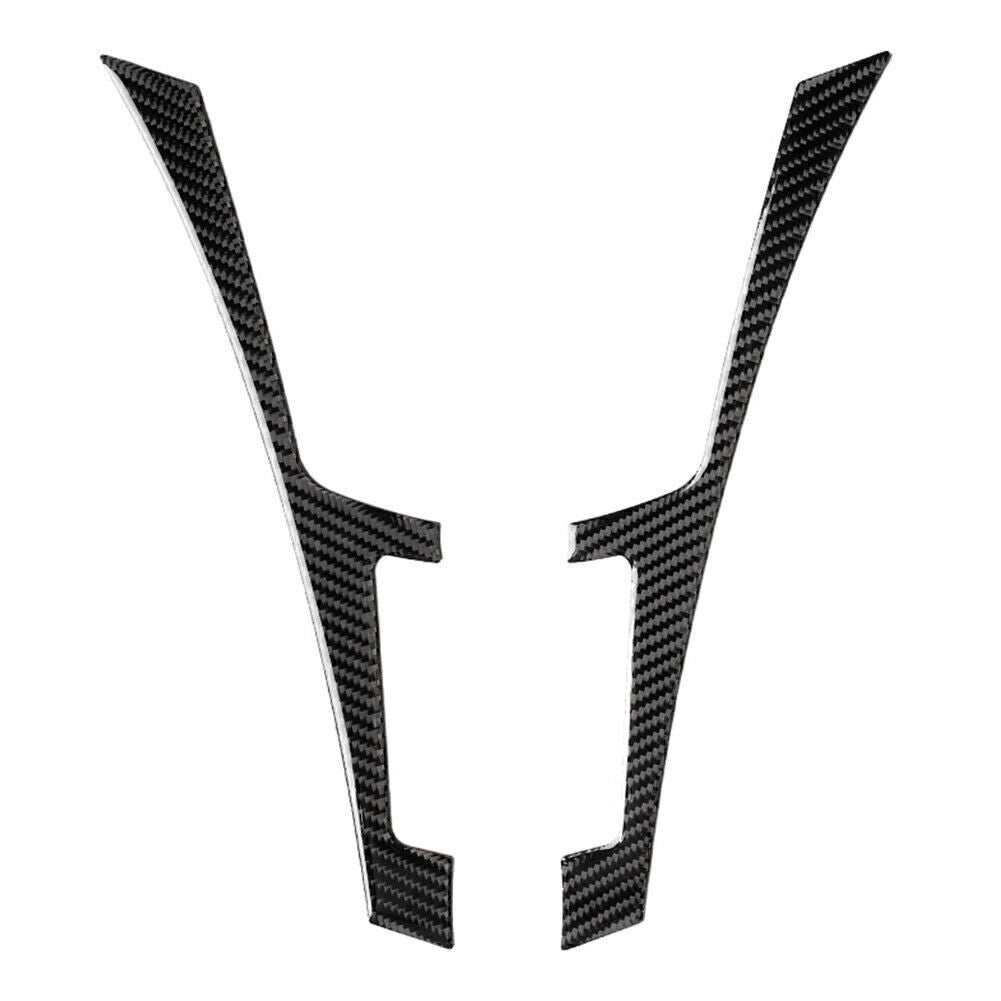 2Pcs Carbon Fiber Center Console Panel Cover Trim for Infiniti Q50 Q60 2013-2019
