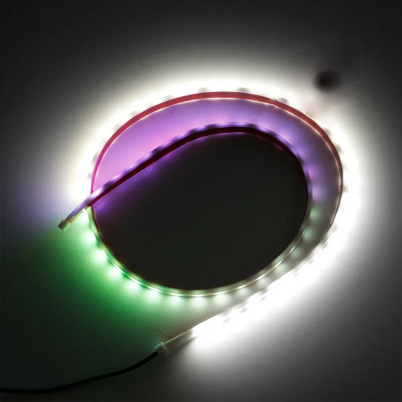 RGB Car Door LED Open Warning Strip Light Flashing Welcome Collision Lamp