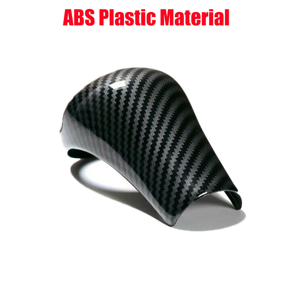 for Mercedes-Benz W212 204 Gear Shift Lever Knob Cover Carbon Fiber Texture Trim
