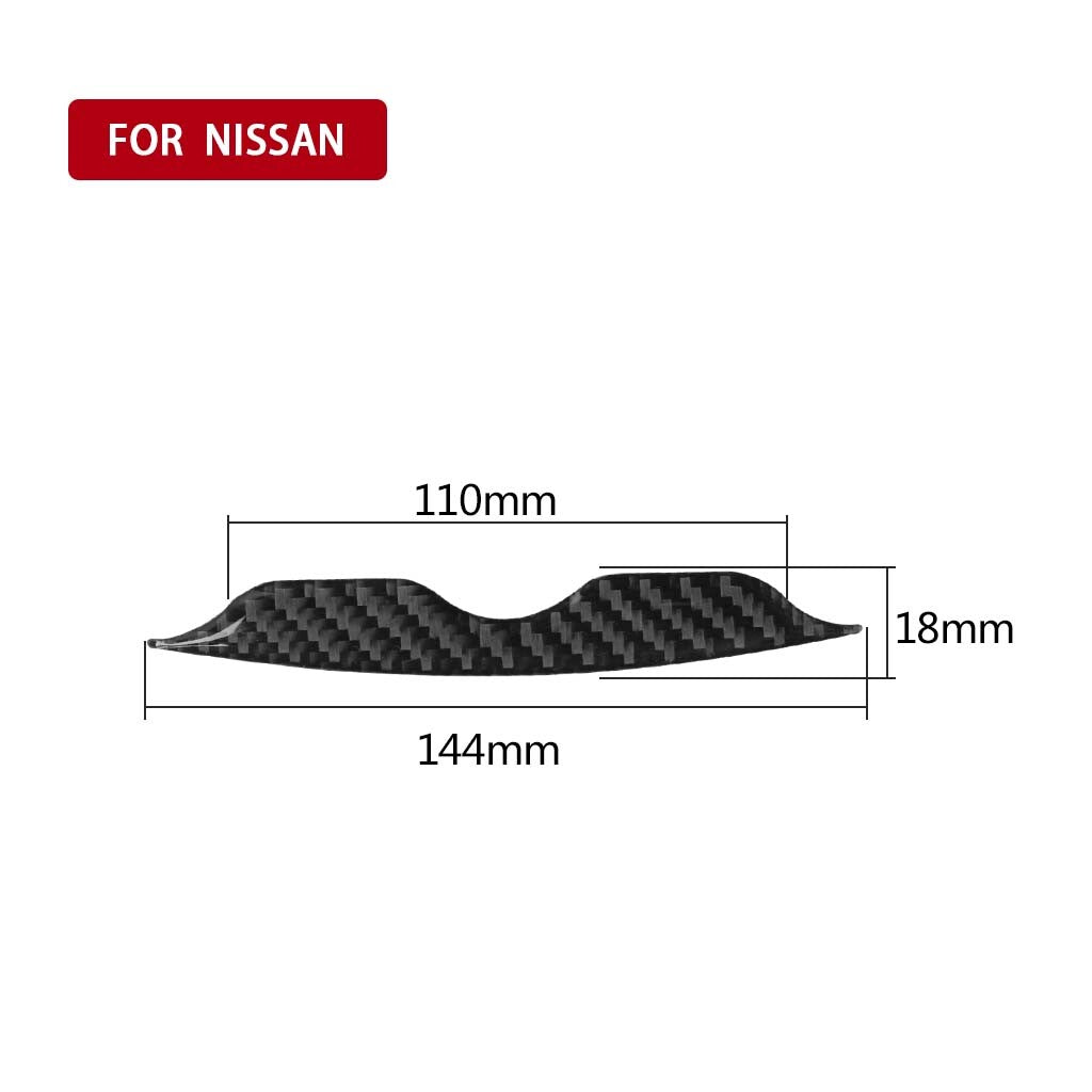 for Nissan 370Z Carbon Fiber Inner Air Conditioner Control Decoration Cover Trim