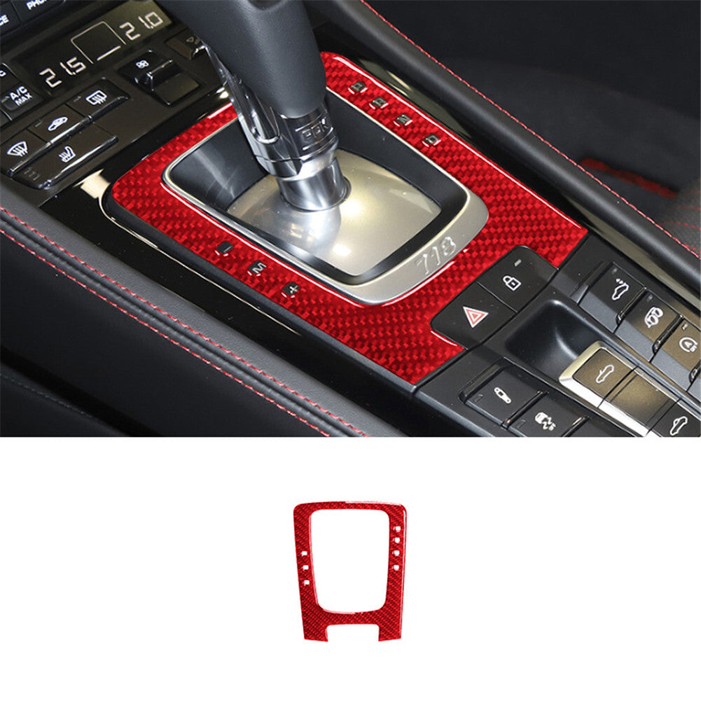 4Pcs Carbon Fiber Door Panel Cover Trim for Land Rover Discovery Sport 2015-2019 v