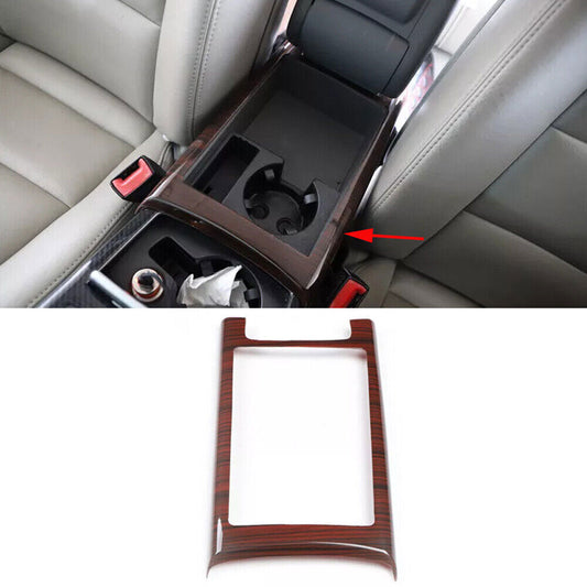 for Audi A6 2008-2011 Peach Wood Grain Gear Water Cup Holder Frame Cover Trim 1P