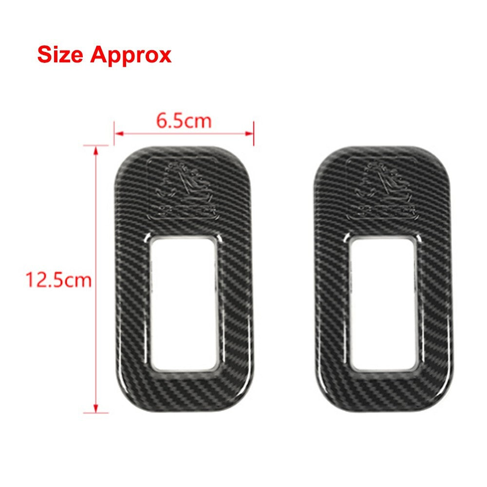 Carbon Fiber ABS for Seat Safety Belt Buckle Fixed Trim for Suzuki for Jimny 2019-2023