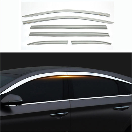 for Hyundai Sonata 2020-2023 Chrome Window Visor Vent Sun Shade Rain Guard trim