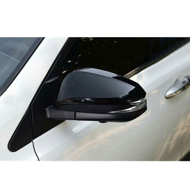 ABS Black 2PCS Side Rearview Mirror Cap Cover For Venza 2021-2023Trim B n