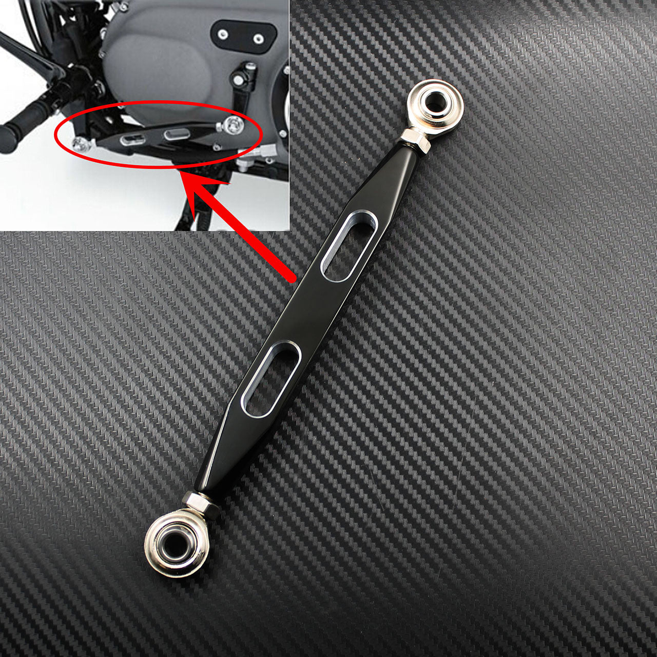 Motorcycle Shift Linkage CNC Gear Shift lever 220mm Fit for Harley sportster 883 Q