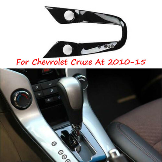 for Chevrolet for Cruze At 2010-15 Gloss Black Central Console Gear Shift Panel Trim