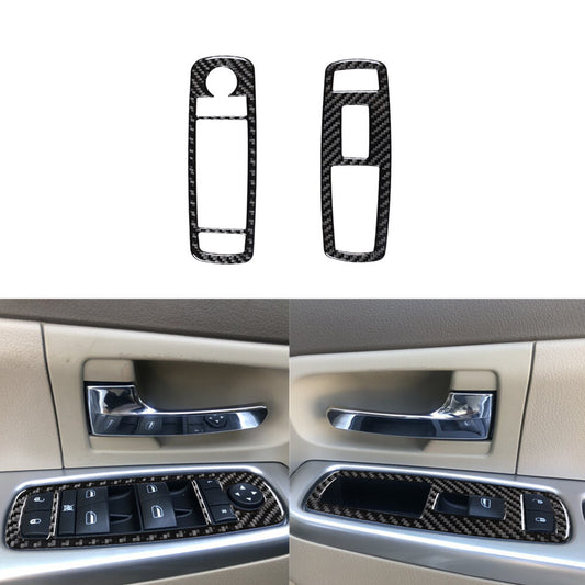 2Pcs Red Carbon Fiber Interior Driver Dashboard Cover Trim for Audi Q7 2016-2019 v