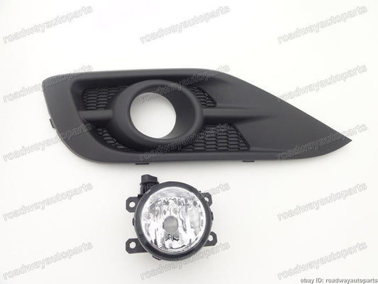 Left Front Bumper Fog Light Lamp w/Bezel Cover Fit for Honda CRV CR-V 2012-2014