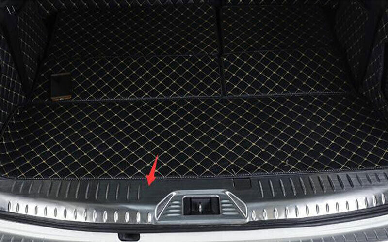 for Nissan Armada 2017-20 Inner Rear Bumper Protector Sill Plate Silver Steel 1X