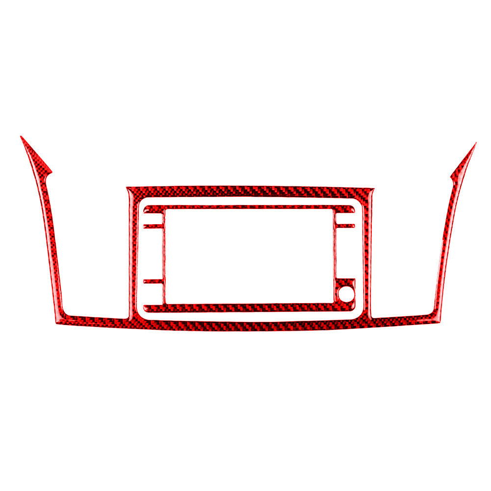 Red Carbon Fiber Rear Cup Holder (4DR) Cover For Colorado 2004-12/ for canyon 2005-12 v