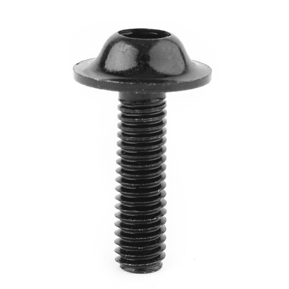 Fit Scooter BLACK 10x M6 Body Fairing Bolts Fastener Clips Screw Set Universal
