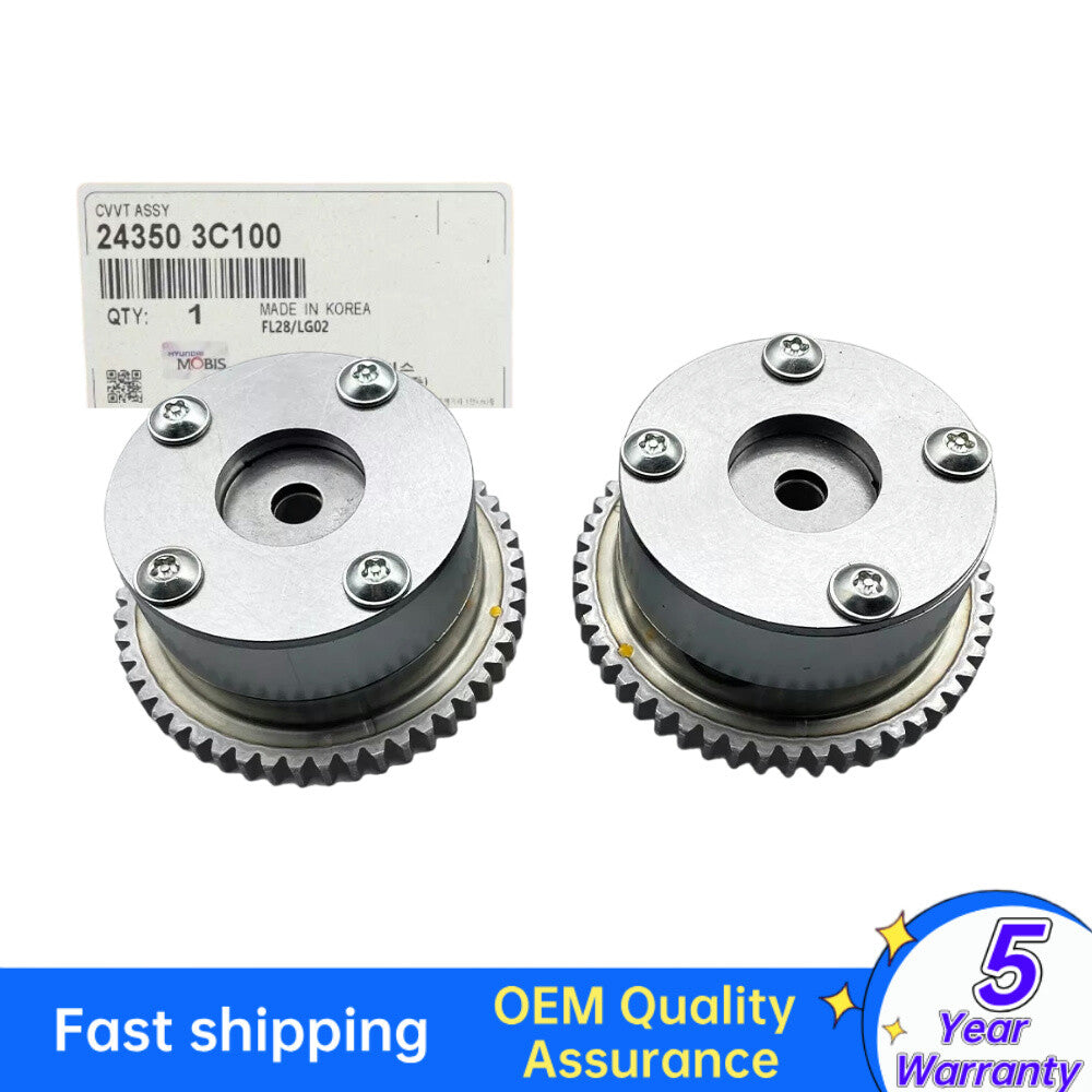 2 Intake Camshaft VVT Sprocket for HYUNDAI for KIA Santa Fe Sorento Azera