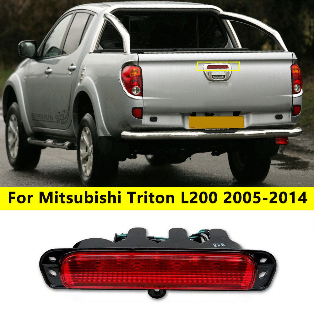 Suitable for Mitsubishi Triton L200 2005-2014, third brake light, tailgate light, red Len