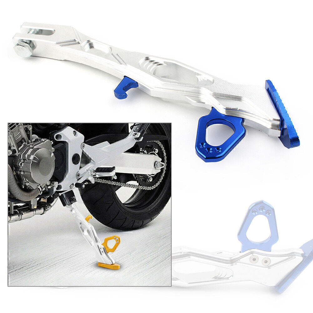 Adjustable Kickstand Foot Side Stand Universal Fit for Honda for Kawasaki for Ducati Blue