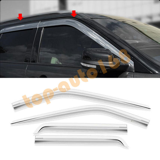 for Ford Explorer 2011-2019 silver Window Visor Vent Sun Shade Rain Guard TRIM