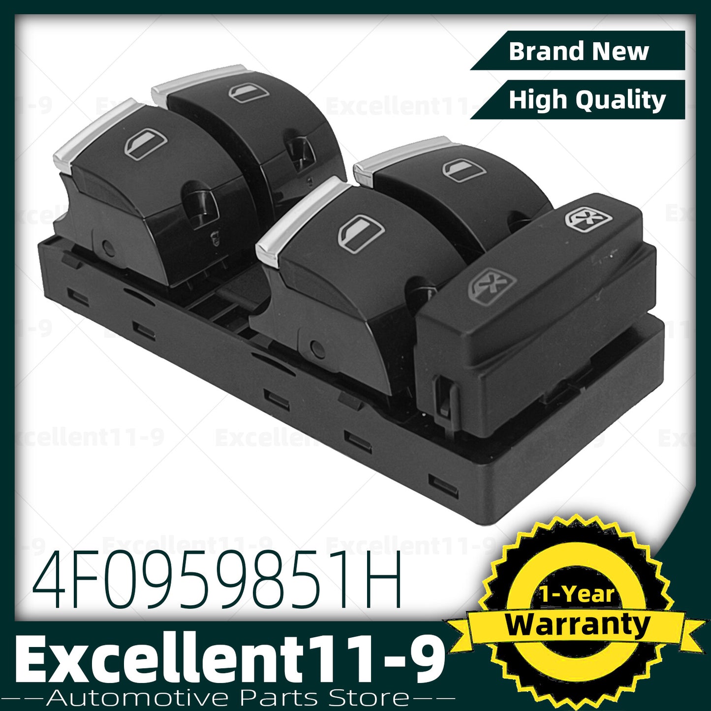 Left Master driver's window control switch 4F0959851H is suitable for Audi A3 and Q7 (2010-2015). n