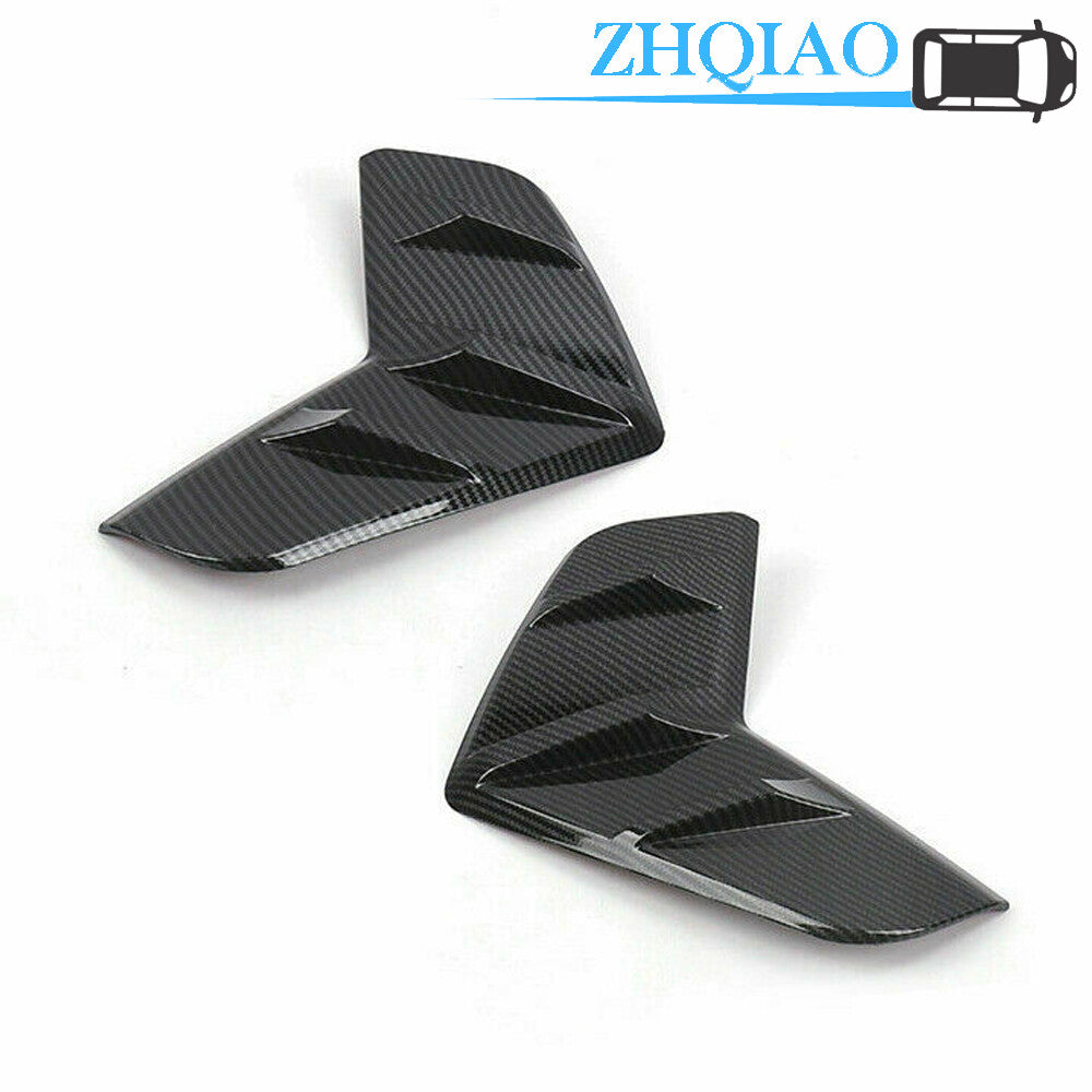 2pcs Carbon fiber ABS Front Fog Light Lamp Cover Trim Fits for Toyota Rav4 2019-202